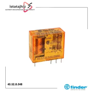 رله 48 ولت 8 پایه Finder مدل 40.52.8.048 | مشخصات فنی، قیمت و خرید