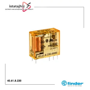 رله 230 ولت 8 پایه Finder مدل 40.61.8.230 | مشخصات فنی، کاربرد، قیمت و خرید