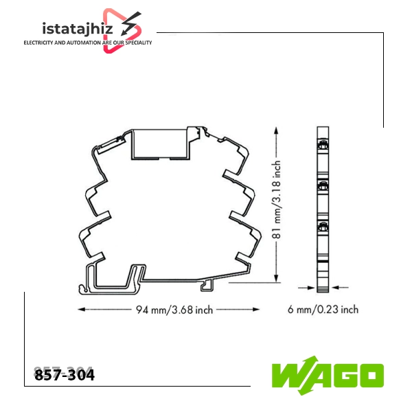 رله WAGO 857-304 3 رله واسط WAGO 857-304 با بوبین 24 ولت DC