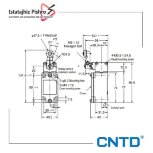 میکروسوئیچ تیپ سنگین مدل C4B-4115N طرح تله CNTD