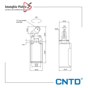 میکروسوئیچ فشاری یک طرفه بدنه باکالیت CNTD مدل CLS-111