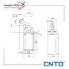 میکروسوئیچ قرقره دار یک طرفه باکالیت ‎‏CNTD‌ مدل CLS-127 - Image 2