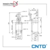 میکروسوئیچ تیپ سنگین دو طرف CNTD مدل CWLCA2-2 - Image 2