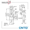 میکروسوئیچ کابلی واترپروف CNTD مدل CZ-3104 - Image 2