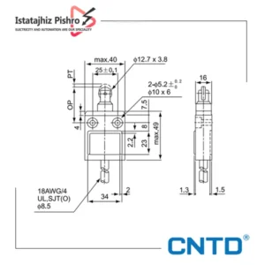 میکروسوئیچ کابلی واترپروف CNTD مدل CZ-3112