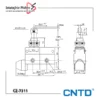 میکروسوئیچ قاب دار CNTD مدل CZ-7311 - Image 2