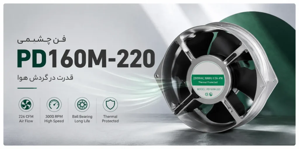 فن چشمی سالزر مدل PD160M-220 2 فن چشمی سالزر مدل PD160M-220