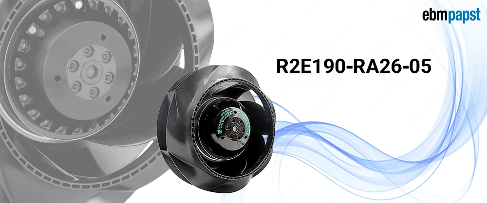 فن Ebmpapst مدل R2E190-RA26-05 8 R2E190 RA26 05 2