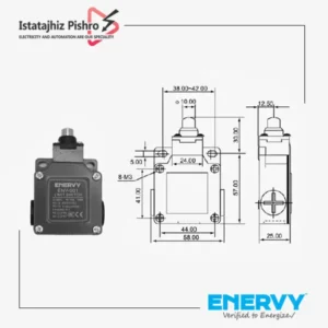 لیمیت سوئیچ فشاری ENV-001 همراه گلند