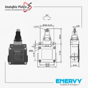 لیمیت سوئیچ فشاری قرقره دار ENV-003
