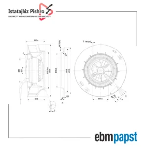 فن Ebmpapst مدل R2E190-RA26-05