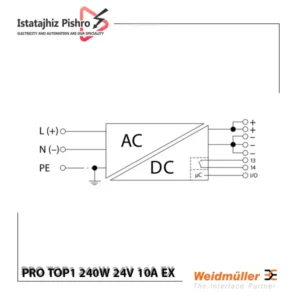 منبع تغذیه ضد انفجار وایدمولر PRO TOP1 240W 24V 10A EX