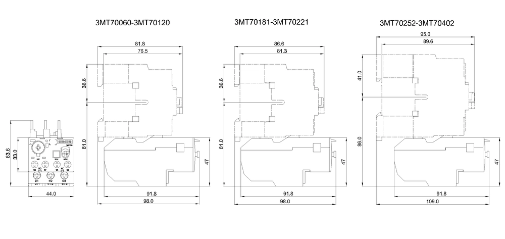 Siemens Thermal Overload Relay (1–1.6 A)