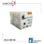رله شیشه ای 11 پایه 10 آمپر 110 ولت AC