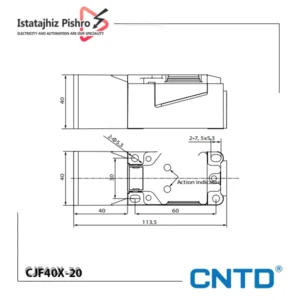 سنسور القایی تخت CJF40X-20 CNTD