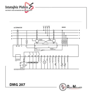 برد کنترل دیزل ژنراتور DMG-207