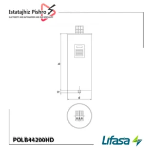 خازن سه فاز 20 کیلووار لیفاسا مدل POLB44200HD