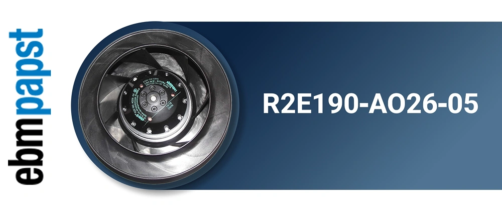 فن صنعتی EBM Papst مدل R2E190‑AO26‑05 7 فیلتر و فن تابلو برق EBM Papst مدل R2E190‑AO26‑05