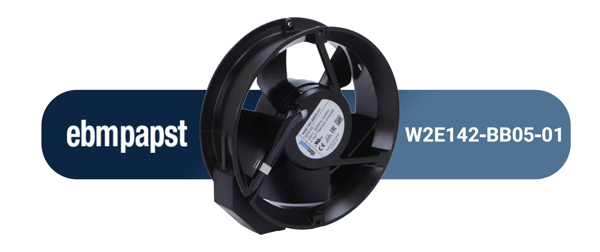 فن برق صنعتی EBM Papst W2E143 مدل AB09‑01