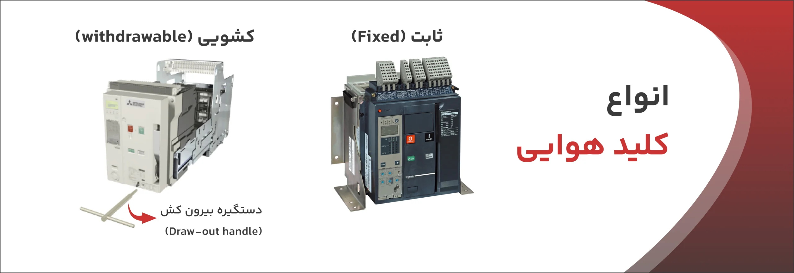 کلید هوایی ثابت و کشویی