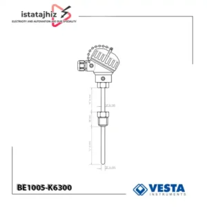 ترموکوپل هددار وستا BE1005‑K6300 تیپ K