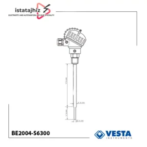 سنسور دما PT100 غلافدار مدل BE2004-S6300