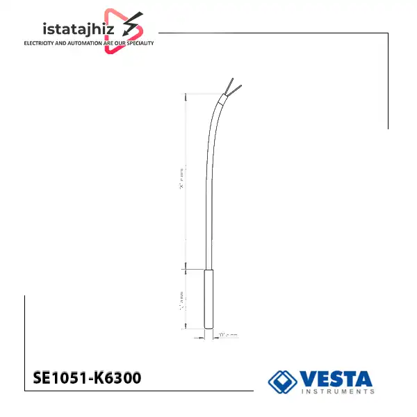 ترموکوپل با سیم رابط مدل SE1051-K6300 2 ترموکوپل با سیم رابط مدل SE1051-K6300