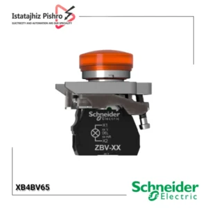 چراغ سیگنال فلزی نارنجی اشنایدر XB4BV65 بدون LED داخلی