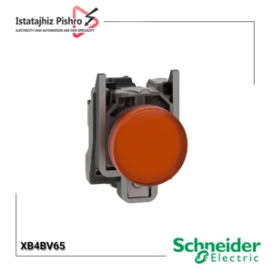 چراغ سیگنال فلزی نارنجی اشنایدر XB4BV65 بدون LED داخلی