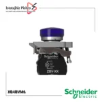 چراغ سیگنال اشنایدر فلزی آبی با LED داخلی 230-240V AC XB4BVM6 - تجهیزات حرفه‌ای Harmony XB4