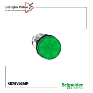 چراغ سیگنال باکالیت سبز با LED داخلی 230–240 ولت AC مدل Schneider XB7EV03MP