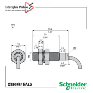 سنسور القایی XS508B1NAL2 اشنایدر