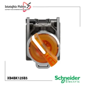 کلید فرمان تابلویی چراغ دار XB4BK125B5 اشنایدر