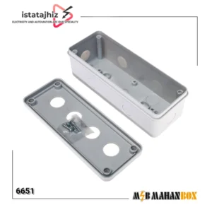 جعبه کنترل ماهان چهار سوراخ پلاستیکی مدل 6651