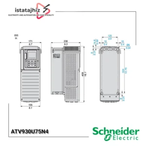 اینورتر 7.5 کیلو وات سه فاز ATV930 با مدار چاپر | ATV930U75N4
