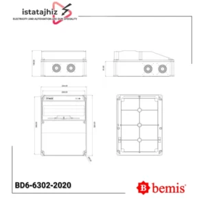سوکت باکس صنعتی Bemis مدل BD6‑2118‑2020