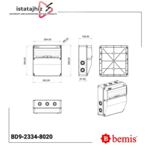 سوکت باکس صنعتی Bemis مدل BD9‑2334‑8020