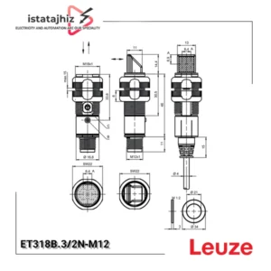 سنسور نوری ET318B.3/2N‑M12