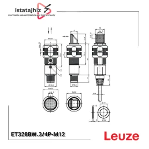 سنسور نوری LEUZE ET328BW.3/4P‑M12