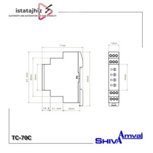 ترموستات تابلویی TC-70C