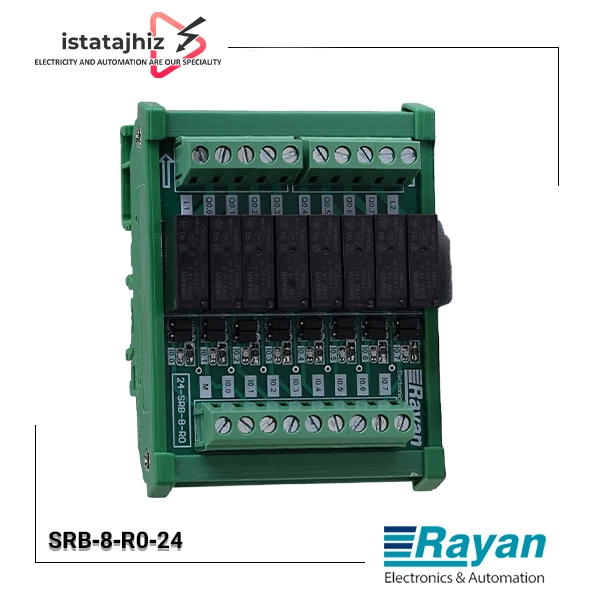 رله برد 8 تایی 24Vdc تککنتاکت 5 آمپر 24-SRB-8-R0 2 رله برد 8 تایی 24Vdc تککنتاکت 5 آمپر | مدل 24SRB‑8‑R0 | قیمت و خرید از ایستاتجهیز