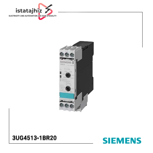 رله کنترل فاز 3UG4513‑1BR20 زیمنس 1 رله مانیتورینگ سهفاز زیمنس Siemens مدل 3UG4513‑1BR20