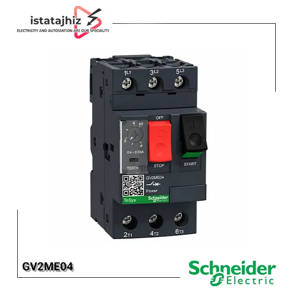 کلید حرارتی اشنایدر مدل GV2ME04 1 کلید حرارتی اشنایدر GV2ME04