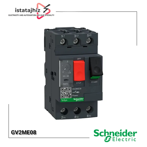 کلید حرارتی اشنایدر مدل GV2ME08 1 قیمت کلید حرارتی اشنایدر مدل GV2ME08