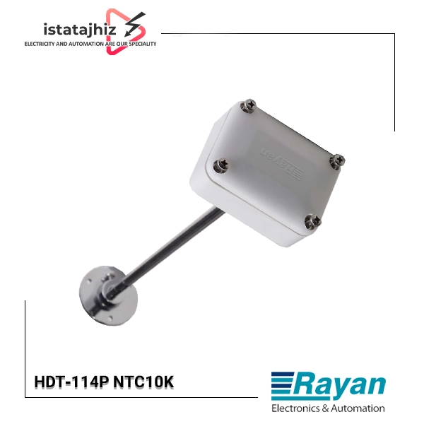 سنسور دمای کانالی با خروجی NTC10K | مدل HDT‑114P 1 سنسور دمای کانالی با خروجی NTC10K | مدل HDT‑114P NTC10K