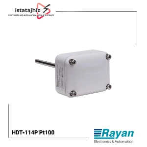 سنسور دمای کانالی Pt100 مدل HDT‑114P | سنسور دقیق دمای هوا در کانال HVAC