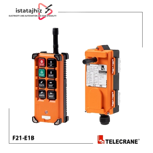 ریموت کنترل جرثقیل TELECRANE F21-E1B 1 ریموت کنترل جرثقیل TELECRANE F21-E1B | کنترل مطمئن، نصب آسان، قیمت اقتصادی