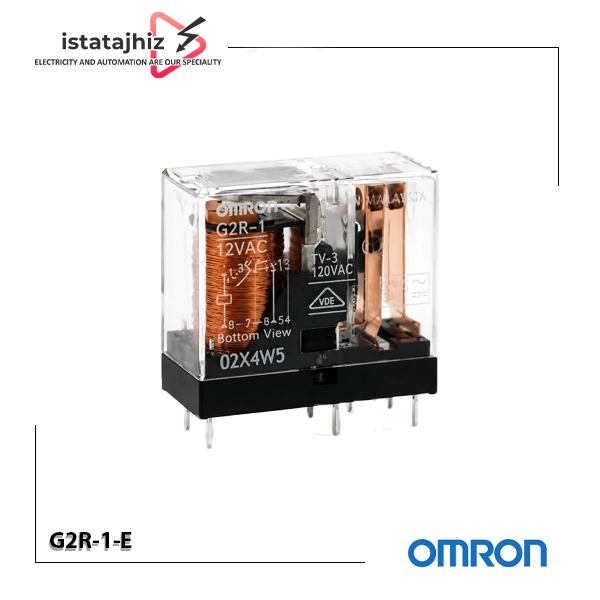 رله امرن G2R-1-E – 12VAC 1 رله امرن مدل OMRON G2R-1-E – 12VAC | 8PIN | 16A