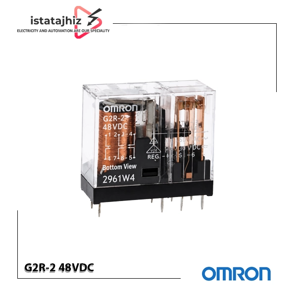 رله امرن مدل G2R-2 | بوبین 48VDC | 8 پین | 5 آمپر