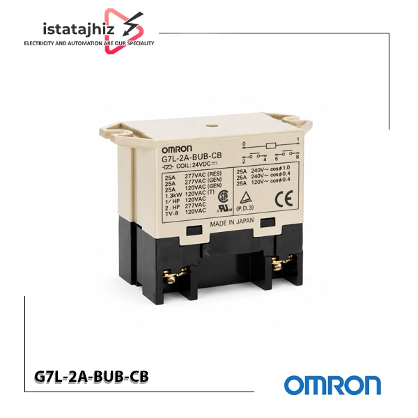 خرید رله امرن G7L‑2A‑BUB‑CB | بوبین 24VDC | 6 پین | 25 آمپر